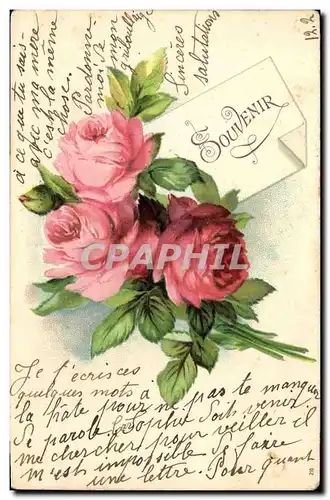 Cartes postales Fantaisie Fleurs