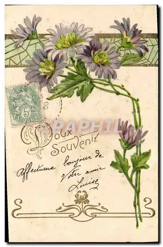 Cartes postales Fantaisie Fleurs