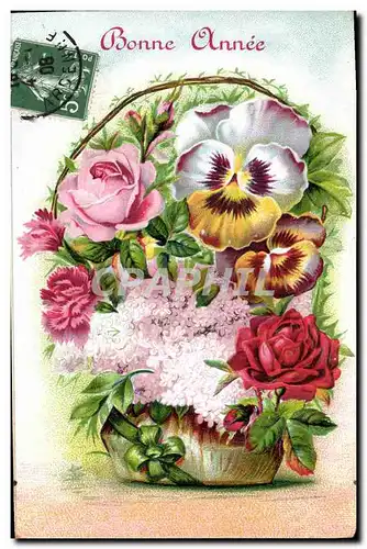 Cartes postales Fantaisie Fleurs