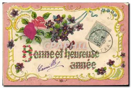 Cartes postales Fantaisie Fleurs