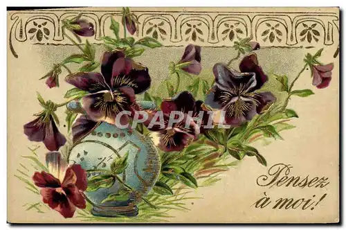 Cartes postales Fantaisie Fleurs