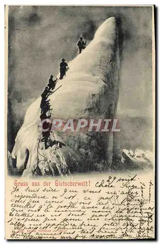 Cartes postales Alpinisme Gruss aus der Gletscherwelt !