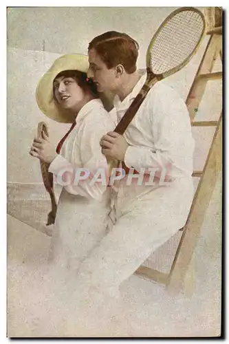 Cartes postales Tennis Femme