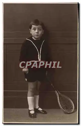 CARTE PHOTO Ancara Enfant Tennis