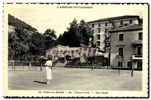 Cartes postales Tennis Club Les courts Vals les Bains