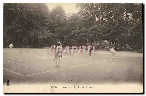 Cartes postales Vichy Le jeu de Tennis