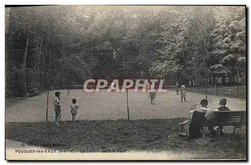 Cartes postales Pougues les Eaux Le Tennis dans le parc