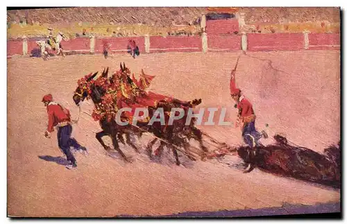 Cartes postales Corrida Course de taureaux Bertuchi