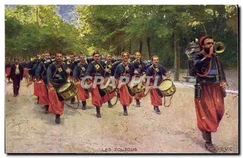 Cartes postales Militaria Les zouzous