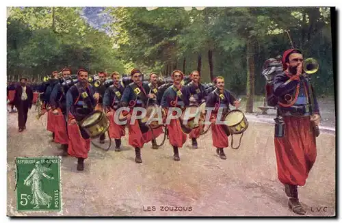 Cartes postales Militaria Les zouzous