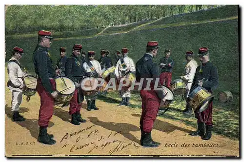 Ansichtskarte AK Militaria Ecole de tambours