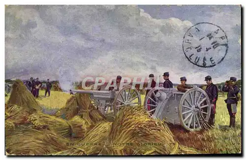 Cartes postales Militaria Notre glorieux 75 Canon