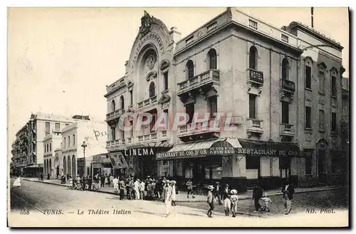Cartes postales Cinema Tunis Le theatre italien