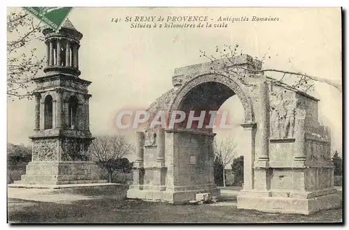Cartes postales St Remy de Provence Antiquites romaines Cachet Cinema Eden Place de la Republique