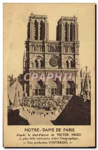 Cartes postales Cinema Notre Dame de Paris Victor Hugo Cinema Palace