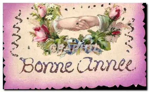 Cartes postales Fantaisie Fleurs Main