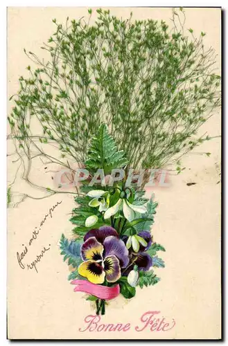 Cartes postales Fantaisie Fleurs