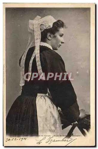 Cartes postales Folklore Jeune fille du Faouet