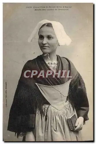 Cartes postales Folklore Jeune fille de Sainte Anne d&#39Auray