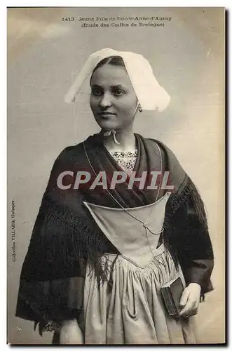 Cartes postales Folklore Jeune fille de Sainte Anne d&#39Auray