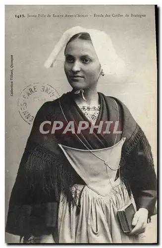 Cartes postales Folklore Jeune fille de Sainte Anne d&#39Auray
