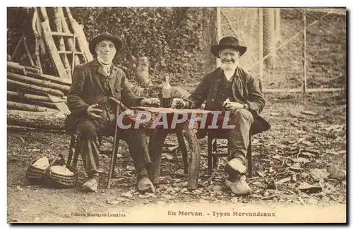Ansichtskarte AK Folklore En Morvan Types Morvandeaux
