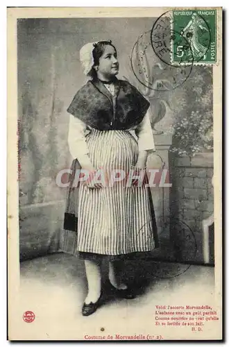 Cartes postales Folklore Costume de Morvandelle