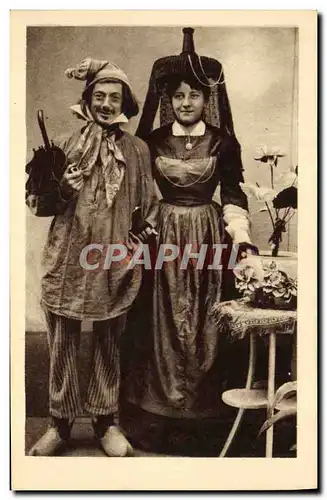 Cartes postales Folklore Anciens costumes Bressans Les accordailles