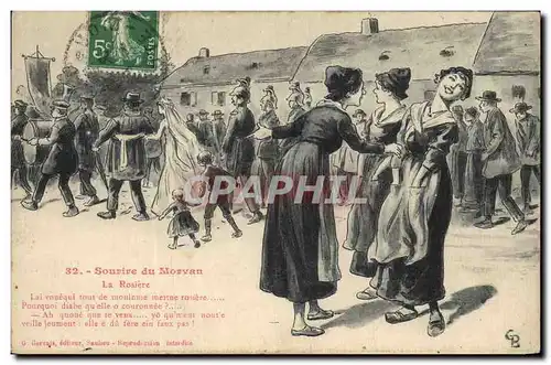 Cartes postales Folklore Sourire du Morvan La rosiere