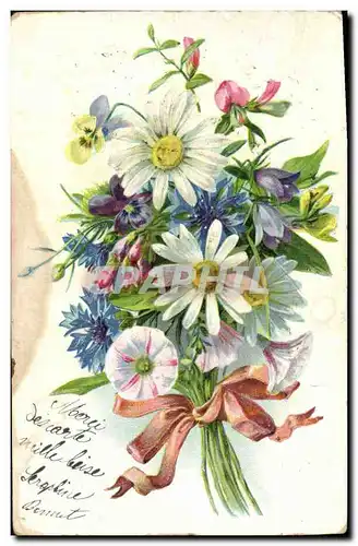 Cartes postales Fantaisie Fleurs