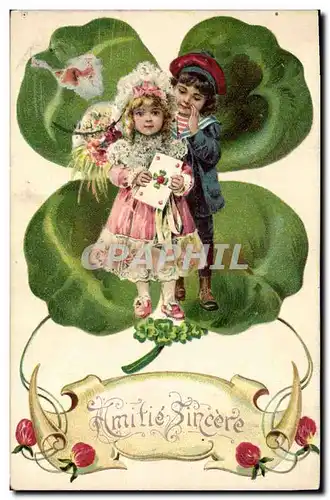Cartes postales Fantaisie Fleurs Enfants