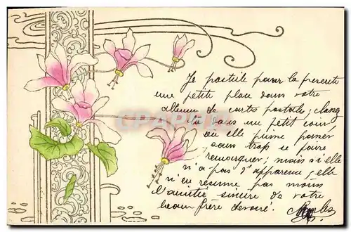 Cartes postales Fantaisie Fleurs