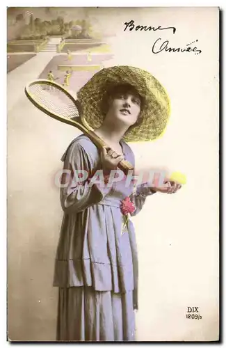 Cartes postales Tennis Femme