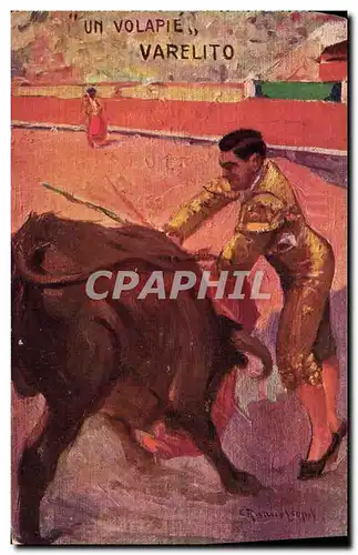 Cartes postales Corrida Course de taureaux Un Volapie Varelito