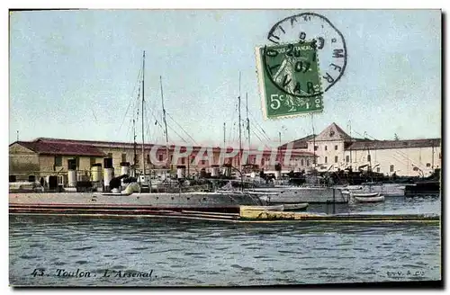 Cartes postales Militaria La vie du marin L&#39arsenal