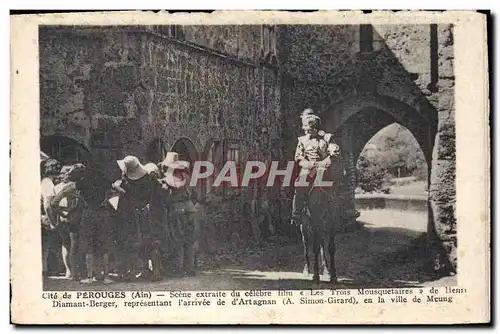 Cartes postales Cinema Les Trois Mousquetaires Alexandre Dumas Cite de Perouges Henri Diamant Berger