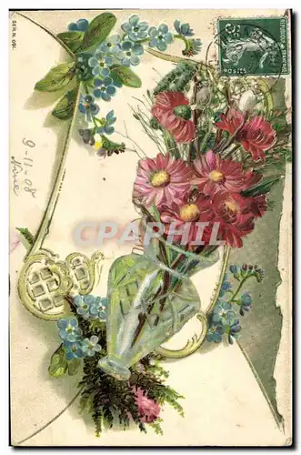 Cartes postales Fantaisie Fleurs