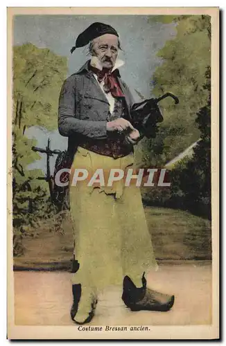 Cartes postales Folklore Costume Bressan ancien