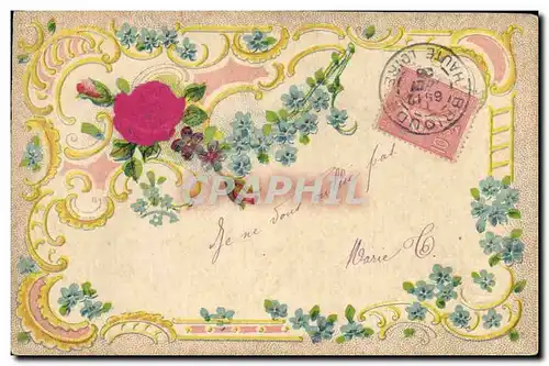 Cartes postales Fantaisie Fleurs