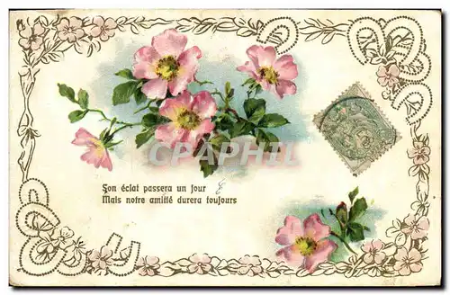 Cartes postales Fantaisie Fleurs