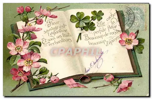 Cartes postales Fantaisie Fleurs