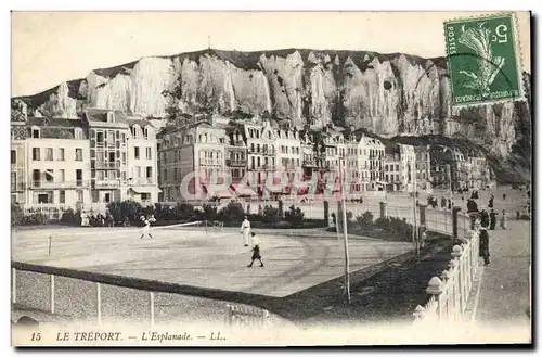 Cartes postales Tennis Le Treport L&#39esplanade