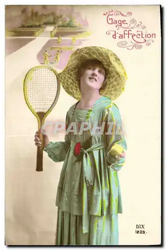 Cartes postales Tennis Femme Gage d&#39affection