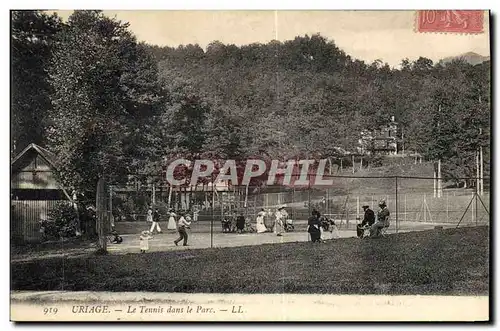 Cartes postales Tennis dans le parc Uriage