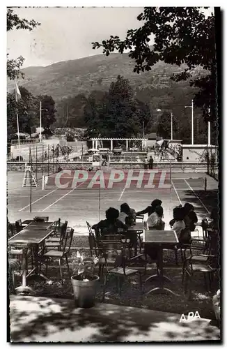 Cartes postales moderne Tennis Ax les Thermes Le parc d&#39Espagne ses tennis et sa piscine climatisee vus de la terrass