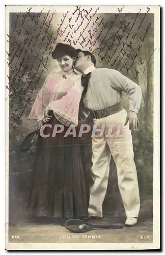 Cartes postales Tennis Femme