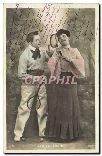 Cartes postales Tennis Femme