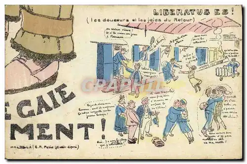 Cartes postales Puzzle Militaria Liberatuses