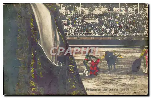 Cartes postales Puzzle Corrida Course de taureaux Preparando para matar