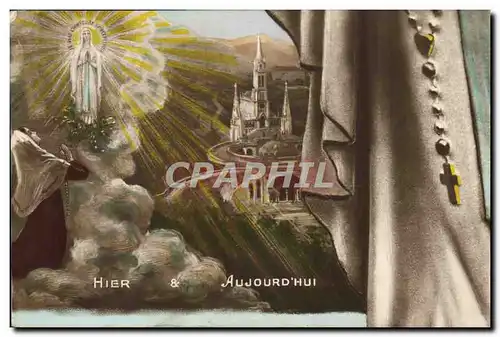 Cartes postales Puzzle Lourdes Hier Aujourd&#39hui